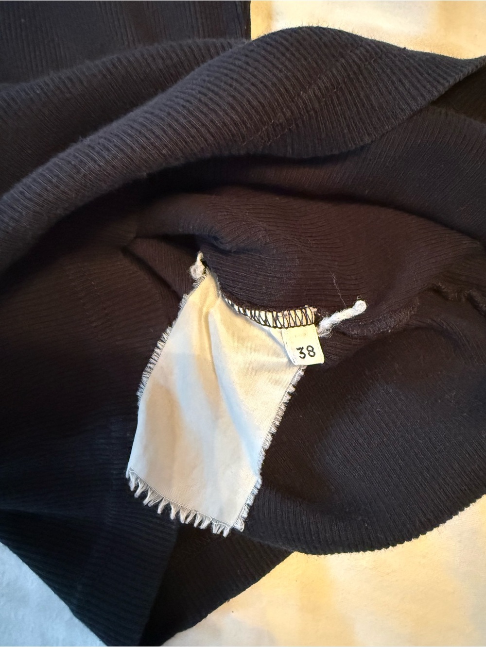 Dolce & Gabbana Black Ribbed Tank with Italian Shield Patch - Picture 7 of 7